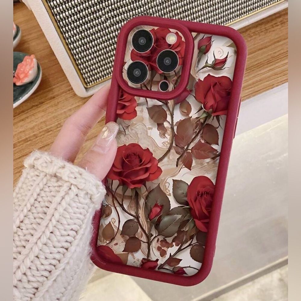 Rose Garden Protective Phone Case for iPhone 15 Pro Max